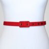 Ceinture rouge vintage, vue de face.