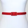 Ceinture rouge vintage, vue de face.
