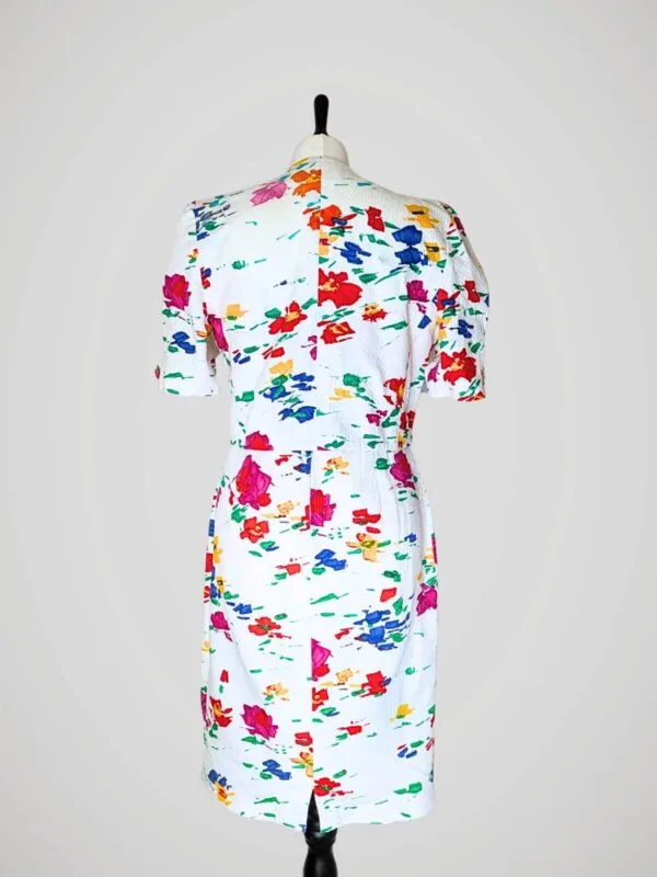 Robe René Derhy - Taille 36/38 (M) - Style évasé Mi-long - Multicouleur - Occasion TB