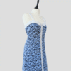 Robe bleue et blanche ajourée, marque Jus d'Orange, modèle SORBET, pour femme, taille M à L, vue de côté.