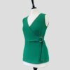 Top vert forêt de la marque Morgan, pour femme, taille M, vue de côté.