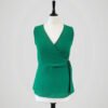 Top vert forêt de la marque Morgan, pour femme, taille M, vue de face.